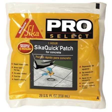Sika Concrete Patch, Gray, Ammoniacal, 29 floz Pouch 535570
